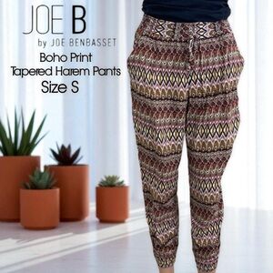 Joe B Boho Print Tapered Lightweight Harem Pant